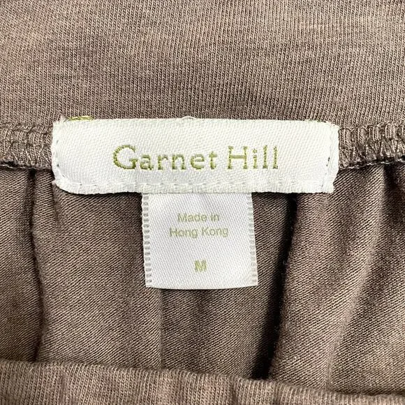 Garnet Hill Jersey Knit Sleeveless Shift Dress Brown Sz M Vacation Resort Casual - Picture 9 of 10